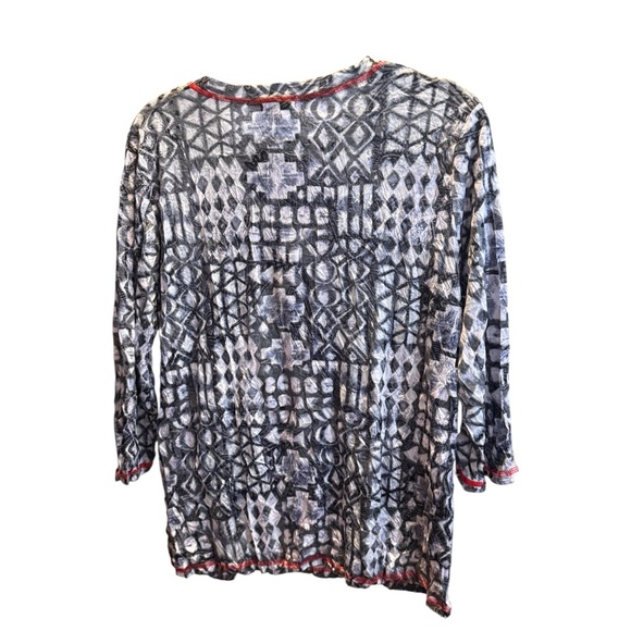 SHAN Black and Gray Patterned Tunic - Picture 3 of 7